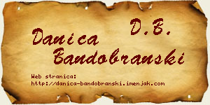 Danica Bandobranski vizit kartica